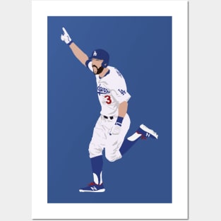 Chris Taylor Walk Off Home Run Los Angeles Baseball Posters and Art